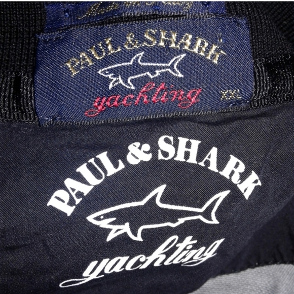Paul & Shark Yachting Polo Shirt Gray/Black ITALY made Men's Size XXL - Picture 3 of 8